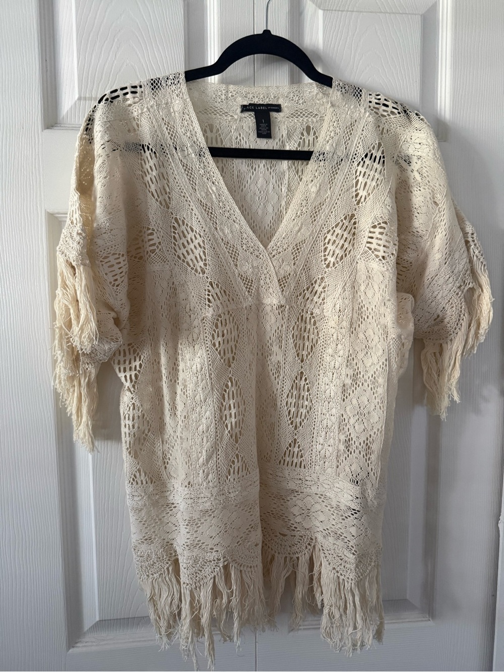 Chico’s Crochet Fringe Top